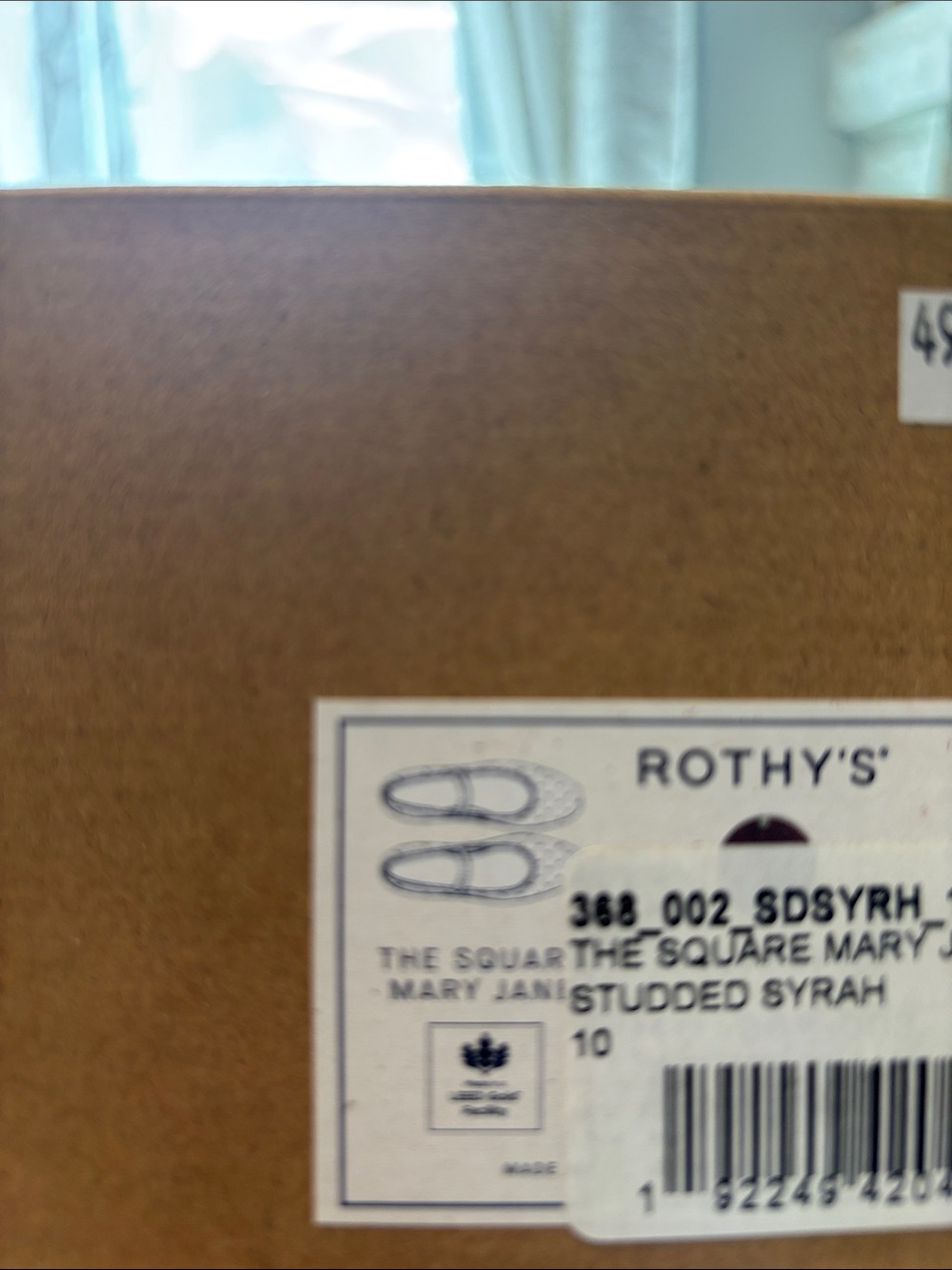 Rothy's the square mary Jane STUDDED SYRAH - Picture 5 of 5